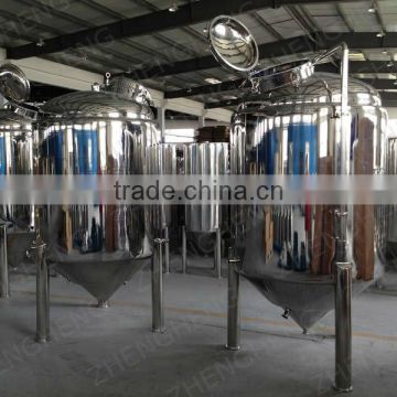 Stainless steel glycol jacket conical fermenter