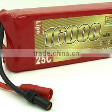 Lithium Battery Pack 16000mah 22.2v 25c for Drone/uav/quadcopter/multirotor/fpvtor photo-2