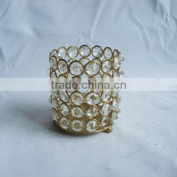 golden pearl candle holder for wedding