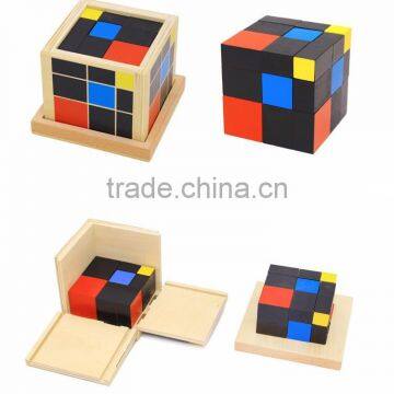 Preschool Training Learning Toys Montessori Trinomial Cube Math Education photo-6