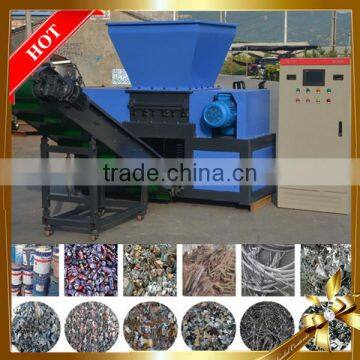 Indonesia Single Shaft 15kw Waste Paper Shredder Small Model Can Bottles Shredde photo-3