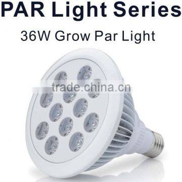 Amazon Best seller Red/blue 36W IP68 Waterproof high output led indoor plant grow light E27 base