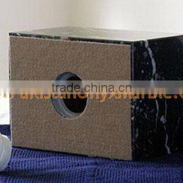 NATURAL STONE BLACK ZEBRA MARBLE URNS photo-6