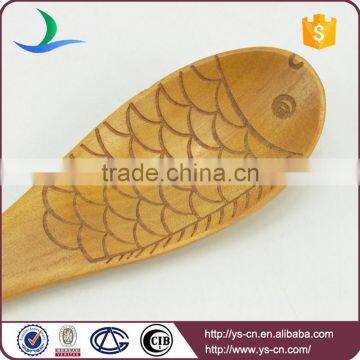 Fish Shape Personalized Japanese Wooden Baby Rice Spoon photo-4
