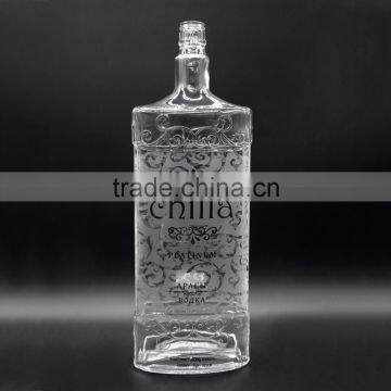 50cl Custom Design Glass wine Bottle for Vodka Chinese Supplier