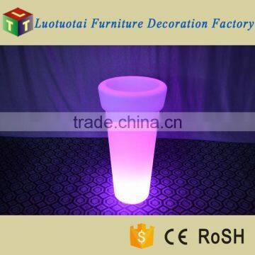 Modern Round Shape High LED Flower Pot/LED Planter With 16 Color Changing for Outdoor photo-5