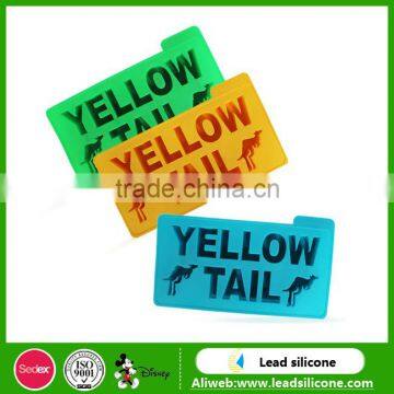 Custom Fancy Yellow Talk English letters Silicone Ice Cube Tray