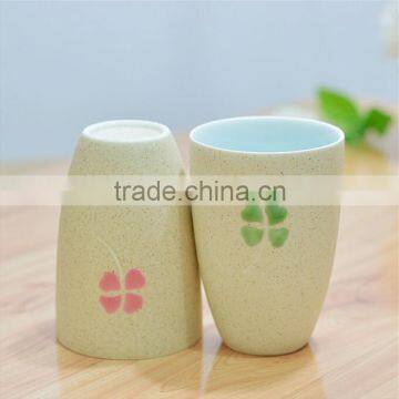 Haonai High Quality Lucky Clover Decal Ceramic Mug With Handle photo-3