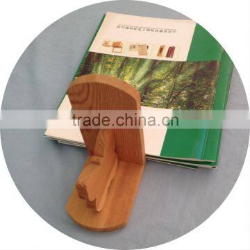 Unique Butterfly Bookends Type Pine Wood Book Reading Stand Wooden Display Rack photo-2