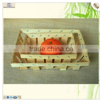 disposable fruits sushi serving place wood veneer tray