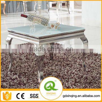 D306 Living Room Furniture Marble Stainless Steel Console Table