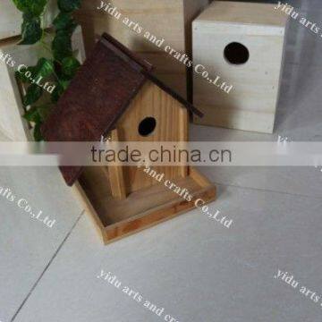 High Quality Bird House,solid and Durable Colorful Wood Craft Bird Cage photo-2