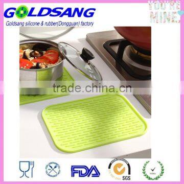 4 Colors Hot Mate Dishes Pots Pans Plates Trivet Silicone Mat photo-6