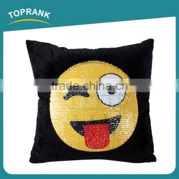 Toprank Fashion New DIY Emoji Mermaid Sequin Throw Pillow Color Changing Magic Mermaid Reversible Sequin Pillow photo-3