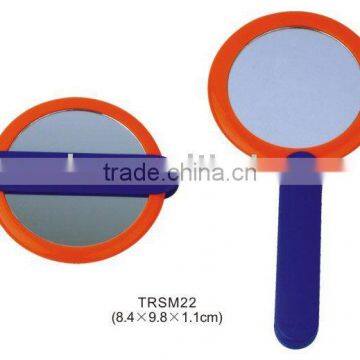 Creative plastic single side cosmetic mirror with adjustable handle