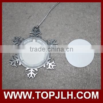 special holiday decorative snowflake pendant for sublimation printing