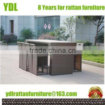 Youdeli rattan garden small patio furniture