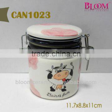 Porcelain coffee sealed jar