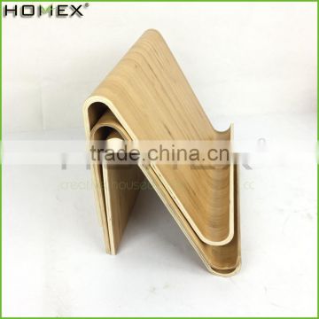 Bamboo stand holder for tablet pc Homex-BSCI