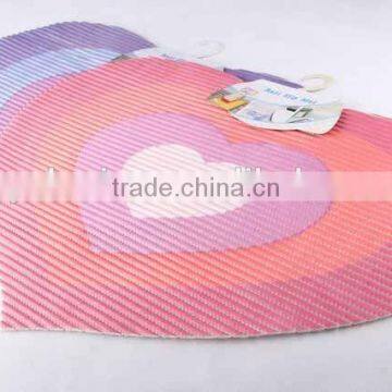 Heart Shaped Printed EVA Anti Slip Bathroom Mat