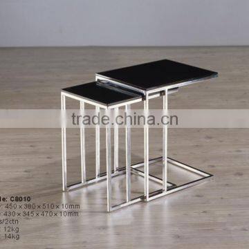 CN8010 Wooden Corner Sofa Center Table Design photo-2