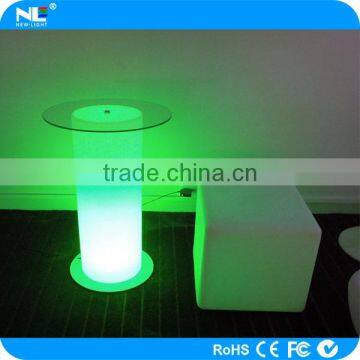 Color change LED glass cylinder light bar table / LED decorative glowing table light