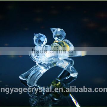 Fashionable crystal double birds model gifts as couple wedding gift/ indian wedding return gift