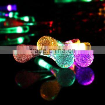 Solar Recharged LED Outdoor Multi-color Water Drop Fairy Lights photo-3
