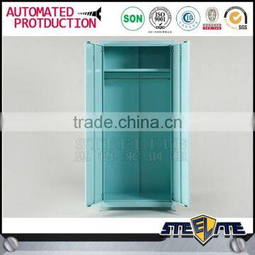 Hanging Clothes Storage Cabinet 2 Door Steel Locker Wardrobe photo-4