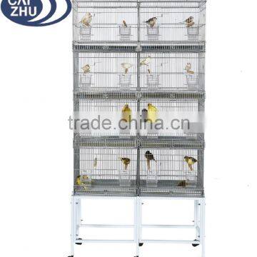 SMALL PARROT BIRD FINCH CANARY AVIARY CAGE WIRE BREEDING W/STAND & WHEEL photo-2