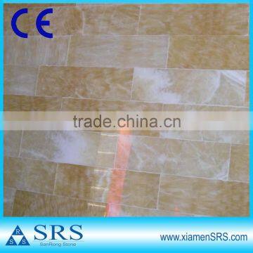Interior wall stone decoration honey onyx backsplash