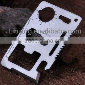 Wholesale Stainless Steel Emergency Survival Multifunction Credit Card Knife photo-3