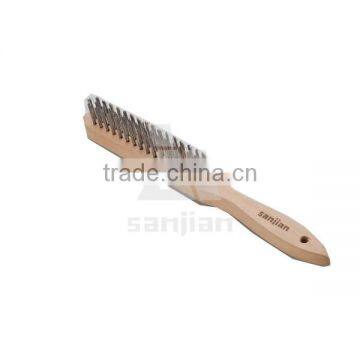 2014 the newest style SJIE3012 Germany style steel wire brush wooden handle( brush,steel wire brush,brass wire brush)