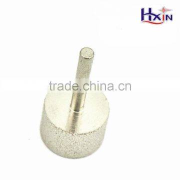 Vacuum brazed diamond carving burrs for filing stones