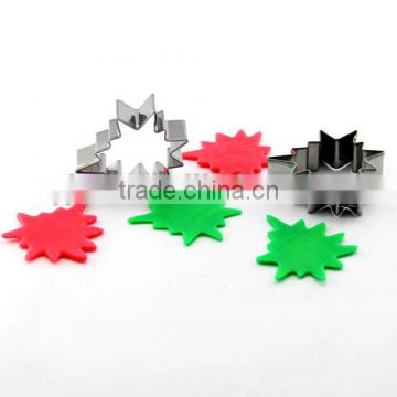 100% food grade wholesale biscuit mold starburst snoflake shape dog cookie cutter