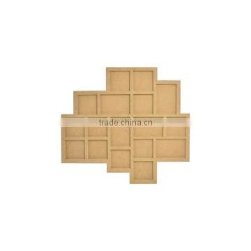 Wooden wall hanging photo frames mdf factory