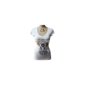 Smart Printed Ladies T-shirts Garment Printing