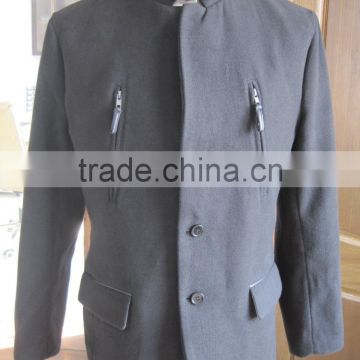 Men coat /blazer with 2 front zipper pockets and special collar