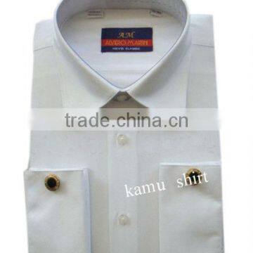 Mens white french cuff dress shirt man french cuff formal dress shirts