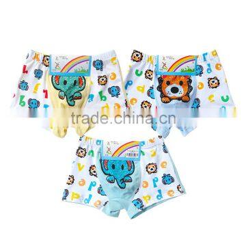 New fashion Animal printed Kids panties 2 to 10 year old young boys children cotton underwear model