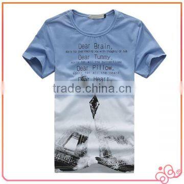 Latest Design Promotion Fabric Cotton Wholesale Men T Shirt Custom Printing