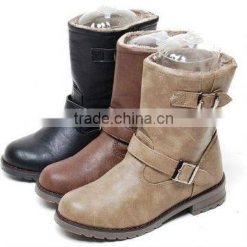 2sbd0838 winter fur synthetic leather riding boots