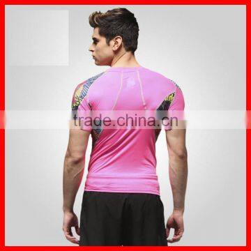 2015 New model Unisex Sublimation Pro Stretch Fabric Camouflage Suits Compression Tops