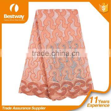 Water Soluble 2016 New Design SL0417-1 100% Cotton Swiss Voile Laces photo-3