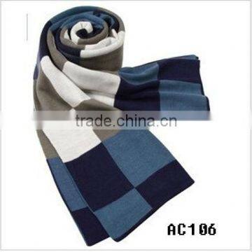 high quality elegant wool checked scarf