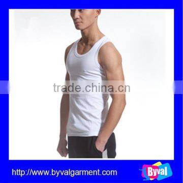 Mens white blank tank top summer gym sport vest tank top custom cotton bulk tank top for men