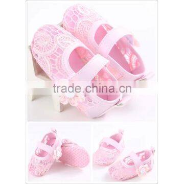 Wholesale Price Hot Sale Cute Lace Wedding Princess Baby Shoes for 1years Old photo-3