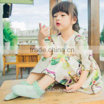 Summer Baby Girls Kids Toddler White Pink Cotton Lace Ruffle Princess Mesh Socks Children Breathable Short Ankle Sock photo-2