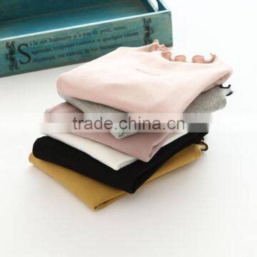 S60627B 2017 New Girls Clothers Letters Printed Cute Wood Ear T-Shirts photo-5