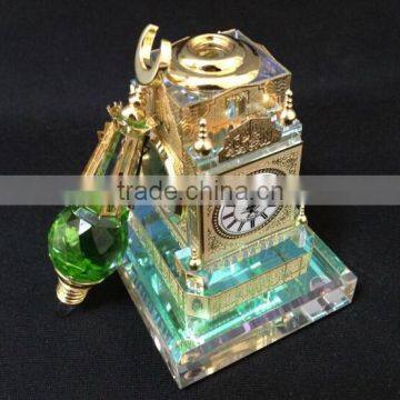 Wholesale Saudi Royal Makkah Clock Tower Crystal Model Manufacture For Makkah Souvenir photo-2